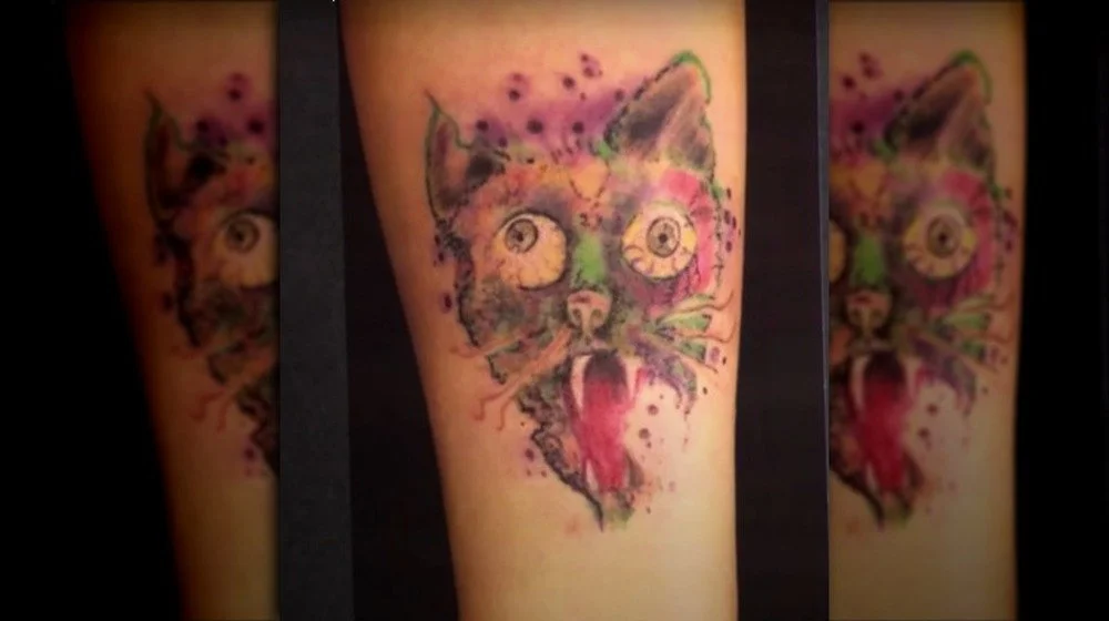 Tatouage Acid Cat