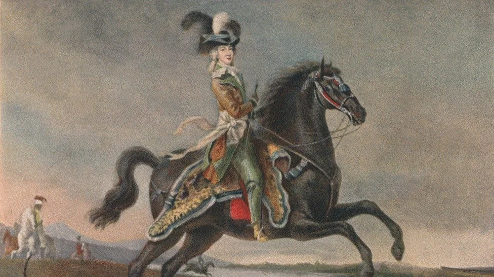 Marie Antoinette à cheval, 1783