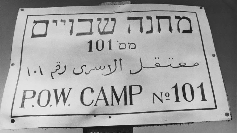 Sign for POW Camp