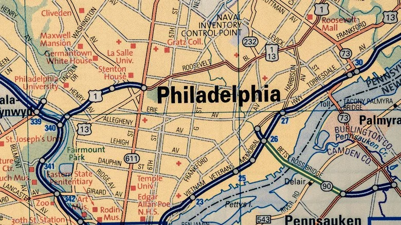 carte de Philadelphie