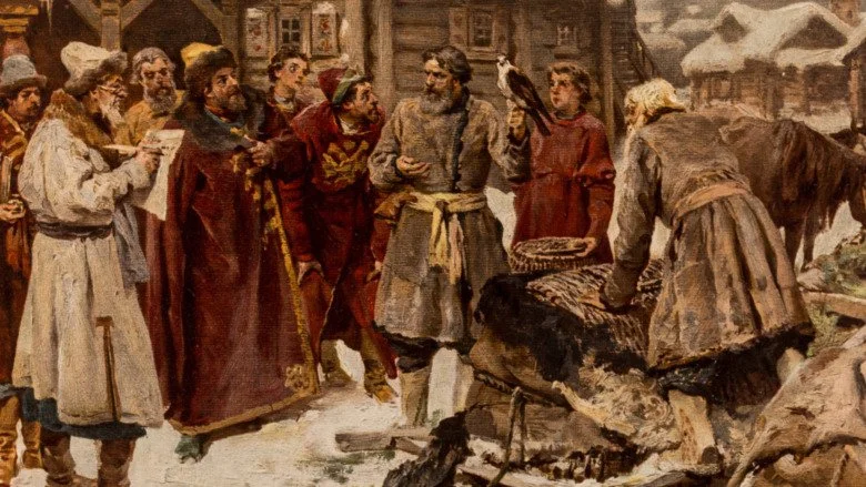 peinture de Boyars s'amusant