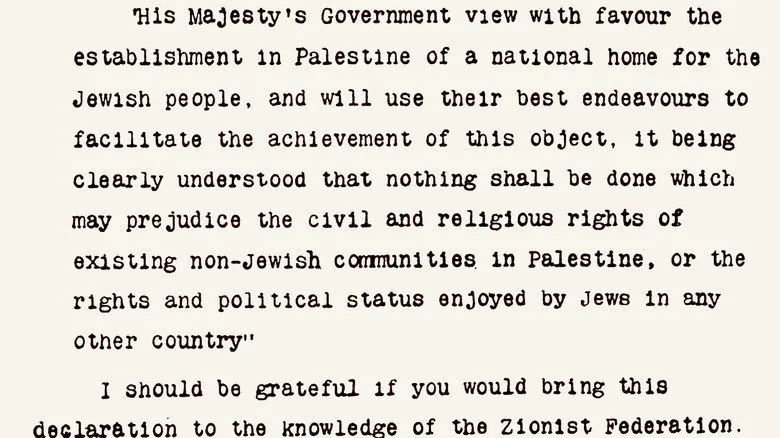 passage de la Déclaration Balfour