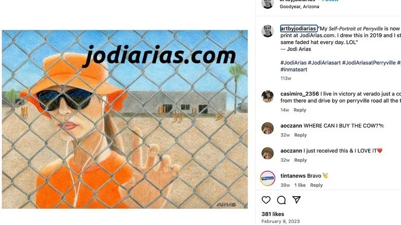 Autoportrait de Jodi Arias sur Instagram