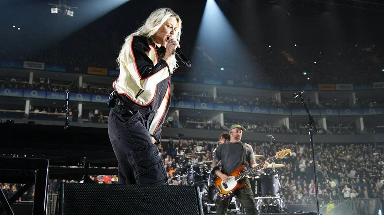 La plus récente formation de Linkin Park en concert à l’O2 Arena en 2024