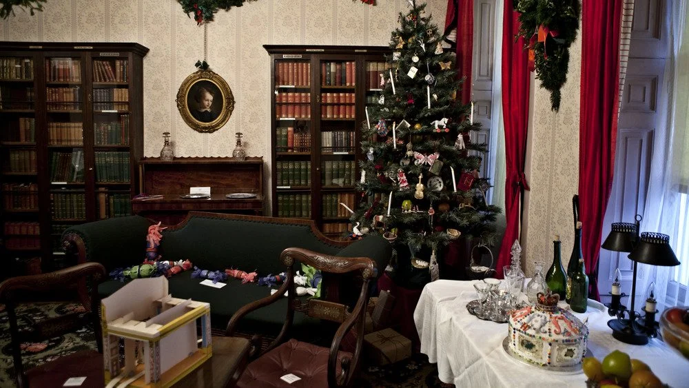 Jeux de salon à l'époque victorienne à Noël