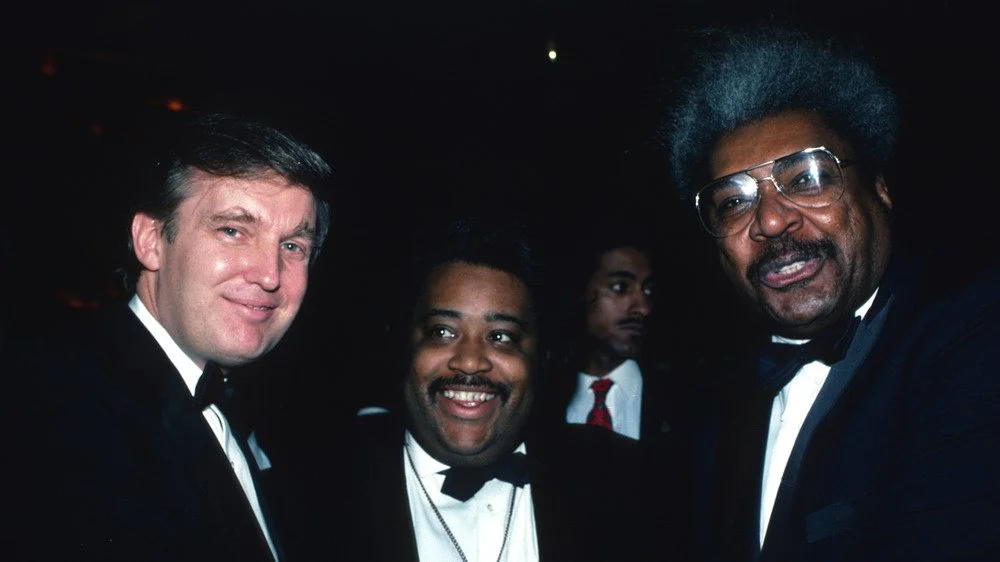 Donald Trump et Don King souriants
