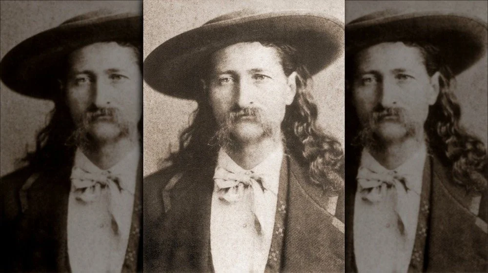 Wild Bill Hickok avec chapeau et moustache