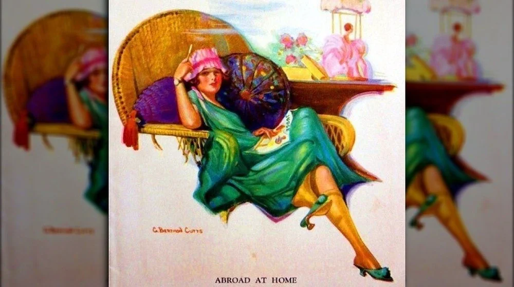 Couverture du magazine Judge avec une flapper assise