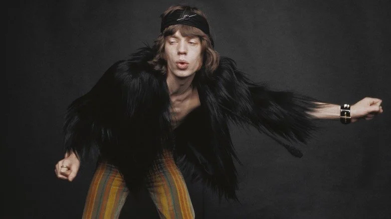 Mick Jagger faisant une moue pour une photo en 1968