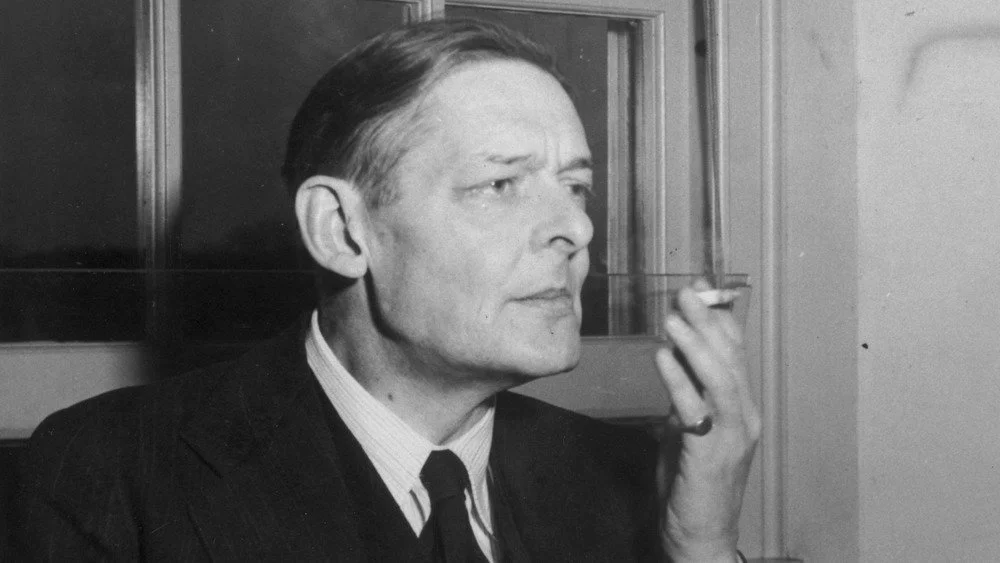 T.S. Eliot fumant