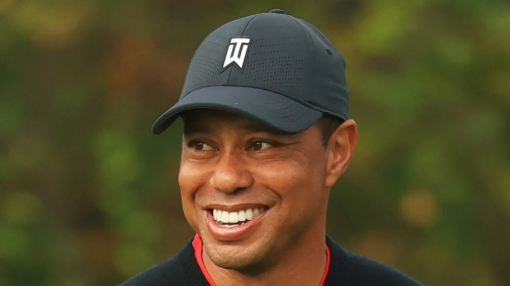 Tiger Woods sur un parcours de golf