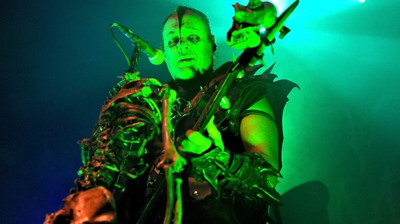 Jerry Only des Misfits en concert en Angleterre en 2013