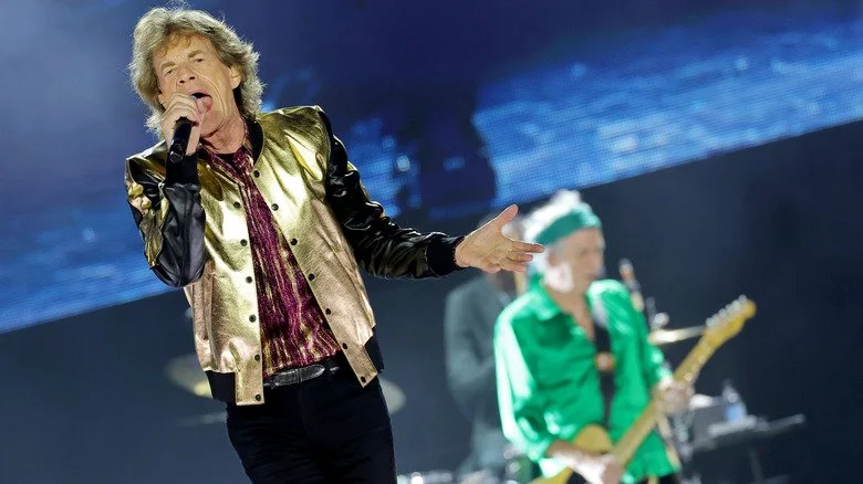 Mick Jagger et Keith Richards sur scène