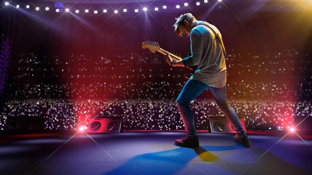 Homme qui se croit rock star