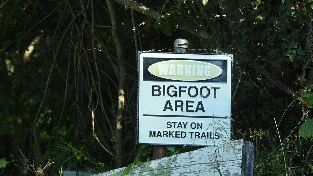 Panneau avertissement zone Bigfoot