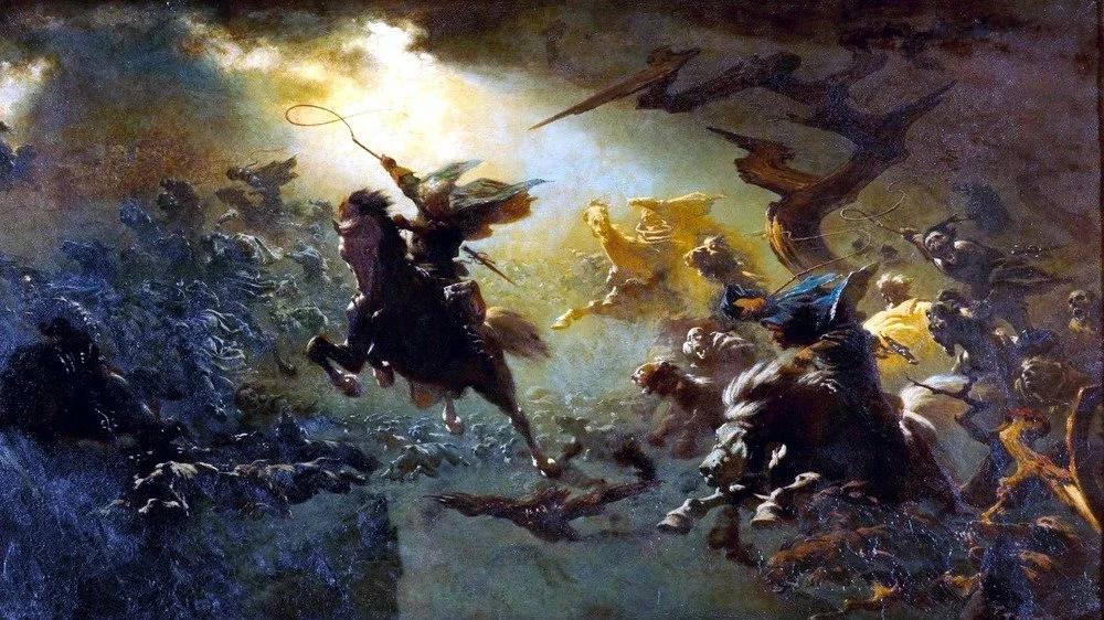 La Chasse Sauvage, Wilhelm Cordes, 1856