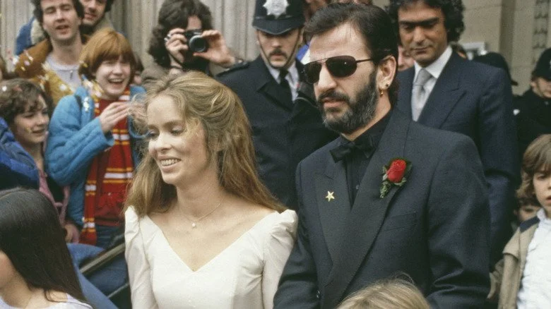 Ringo Starr et Barbara Bach juste après leur mariage