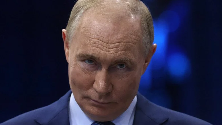 Gros plan de Vladmir Poutine