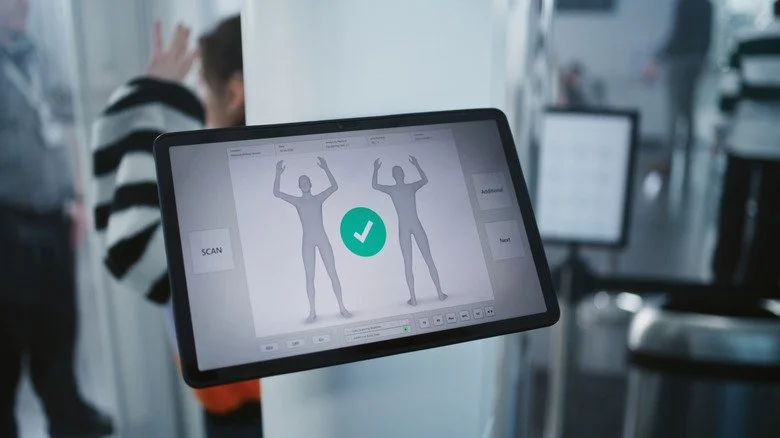 Scanned body image on tablet