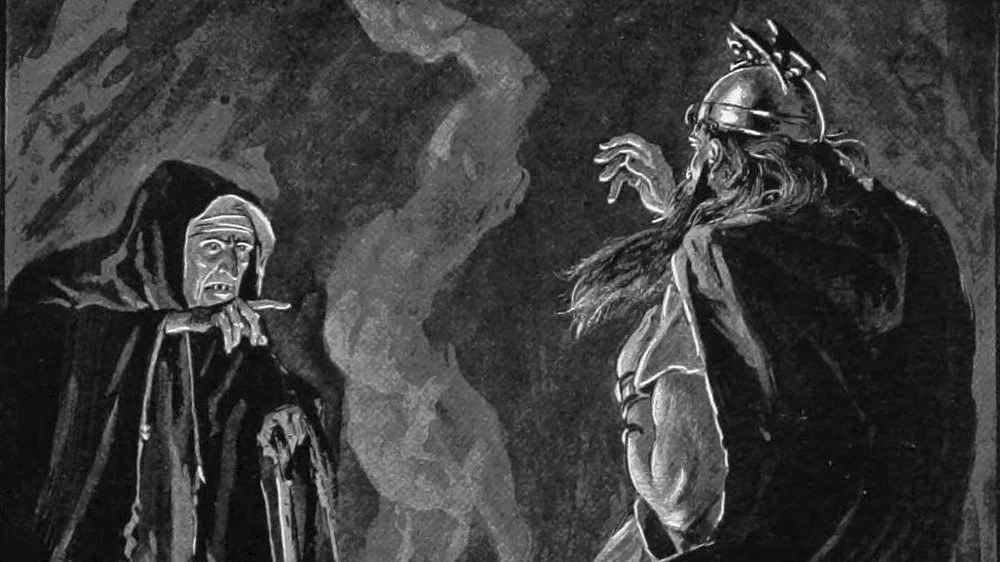 Illustration d'Alfred Pearse (1856-1933) pour The Thirsty Sword