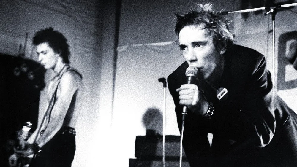 Sid Vicious et Johnny Rotten en concert