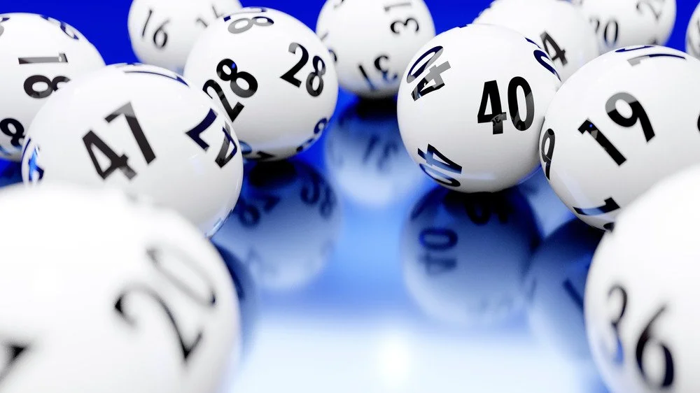 Boules de loterie en rotation