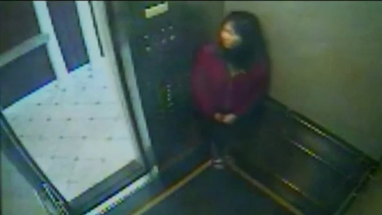 Images de surveillance d’Elisa Lam dans l’ascenseur de l’hôtel