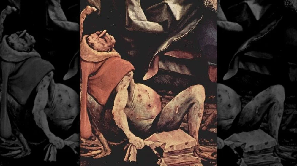 Peinture représentant l'ergotisme par Matthias Grünewald