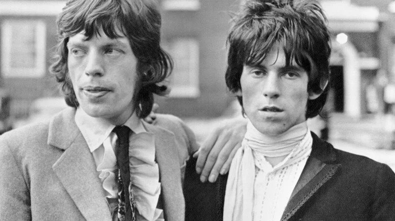 Mick Jagger et Keith Richards ensemble dans les années 1960