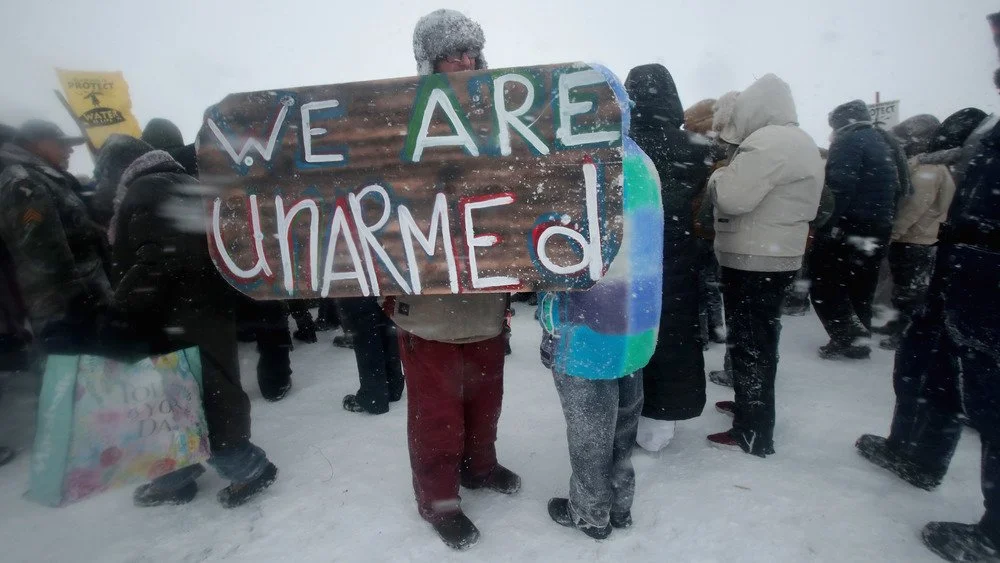 Pancarte de la protestation de Standing Rock