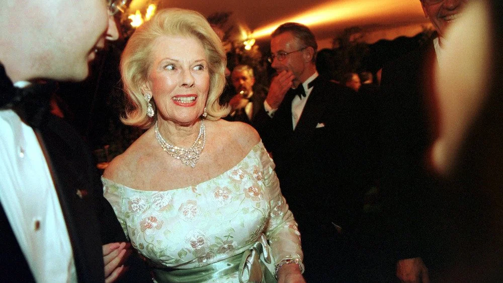 Betty Scripps Harvey lors du bal annuel de l’opéra à l’ambassade de Suède à Washington, vers 2001
