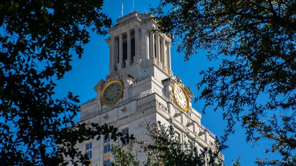 La tour à horloge de l'Université du Texas