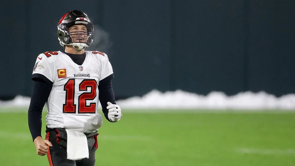 Tom Brady sur le terrain