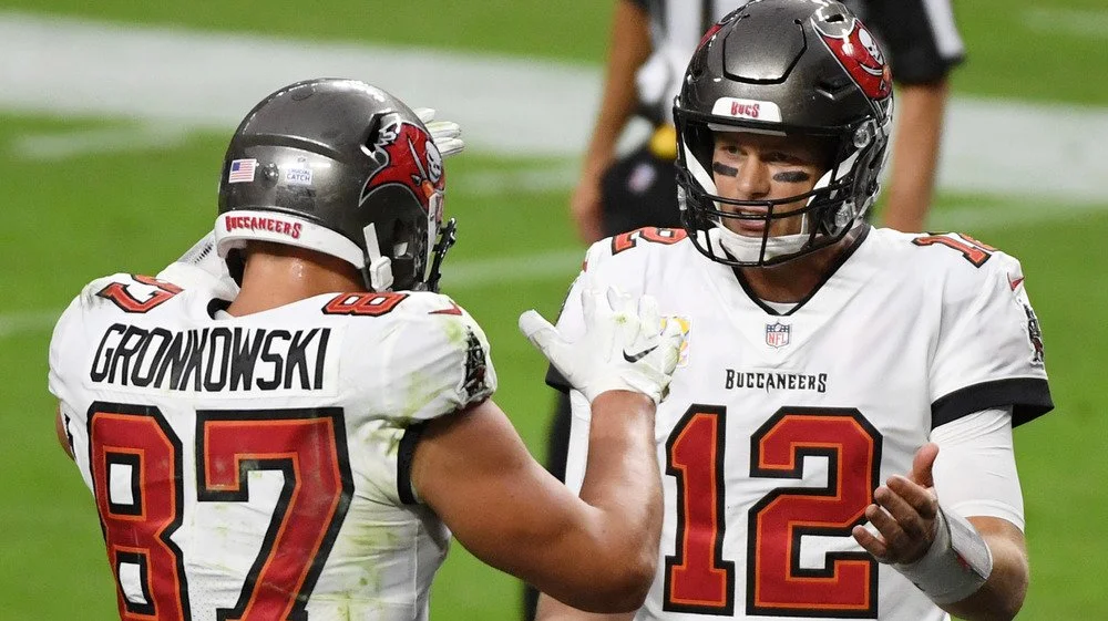 Rob Gronkowski et Tom Brady