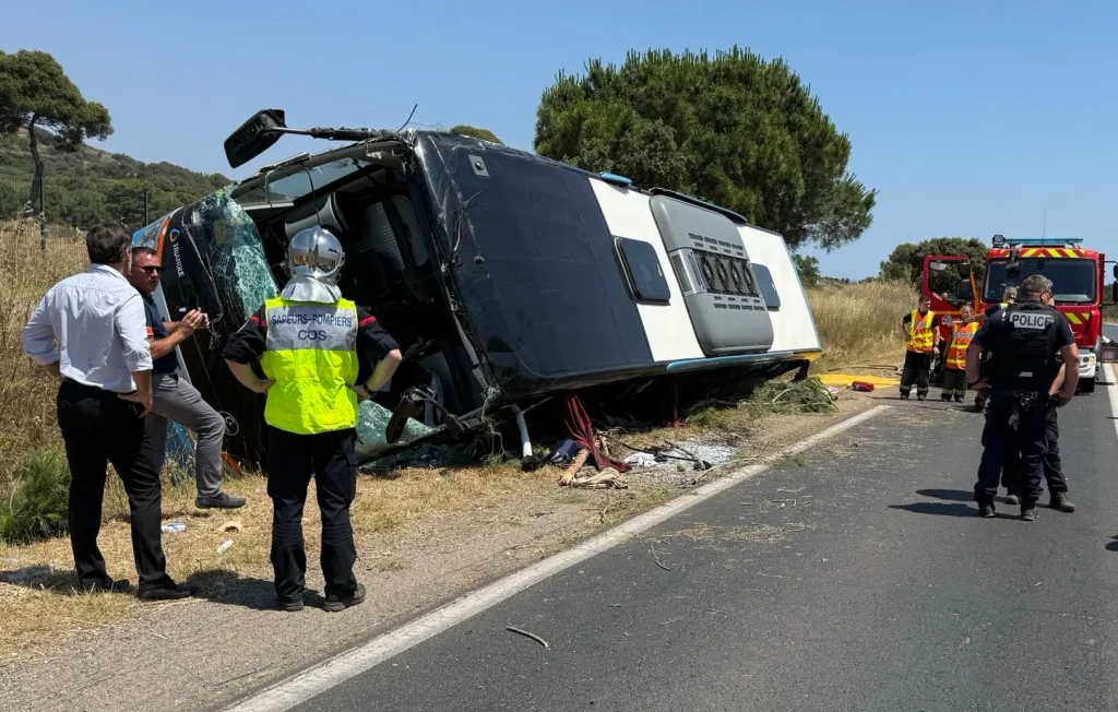 Accident de bus à Agde : sept lycéens blessés en urgence relative