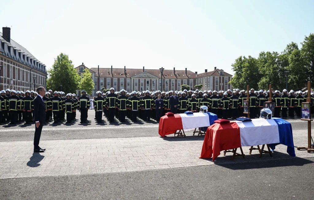 Hommage national pour les pompiers morts à Laon