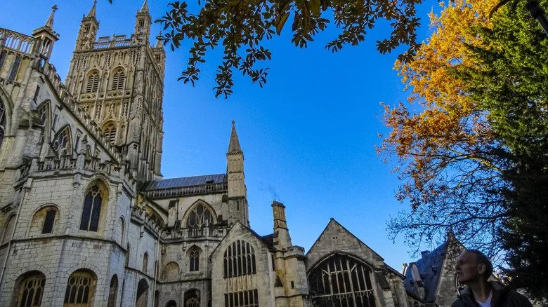 Vue partielle de la cathédrale de Gloucester