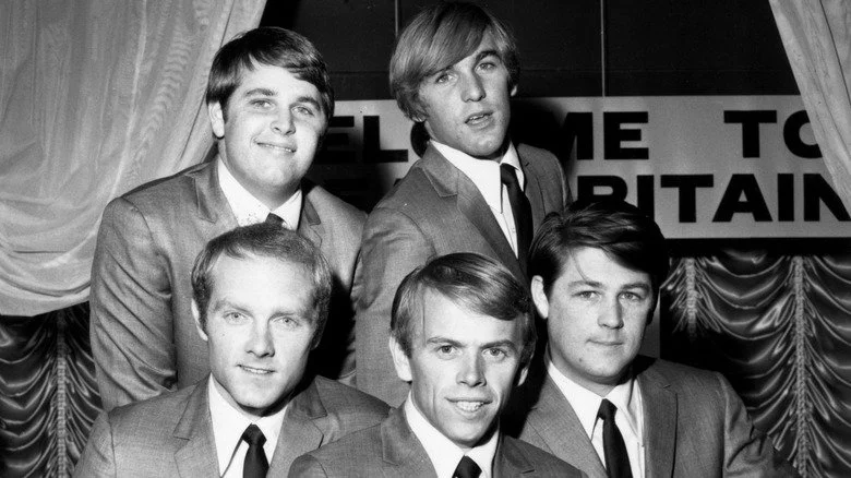 Photo noir et blanc des Beach Boys