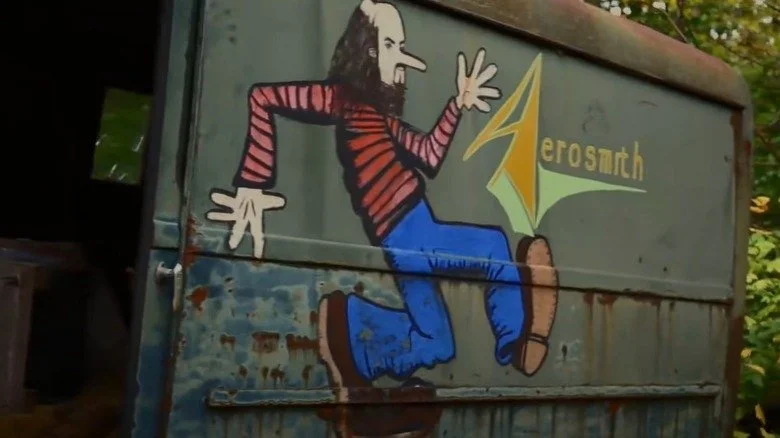 Le van de la bande Aerosmith