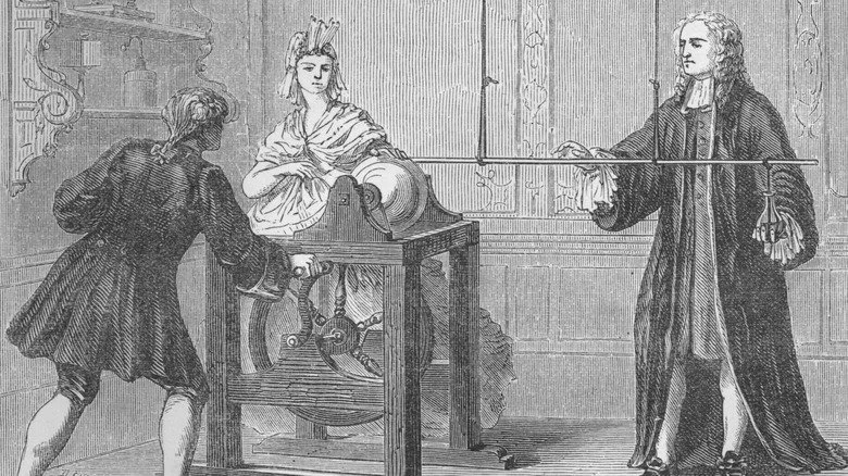 Homme causant des interférences optiques