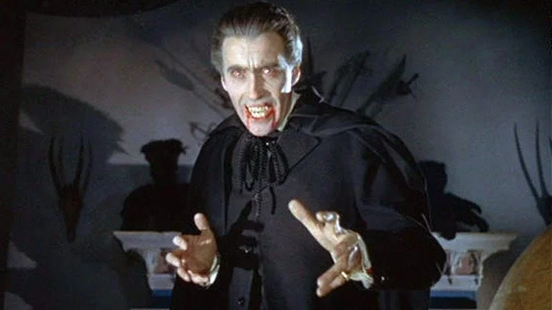 Christopher Lee en Dracula dans le film Horror of Dracula de 1958