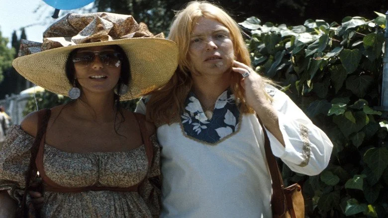 Cher enceinte avec Gregg Allman en 1977