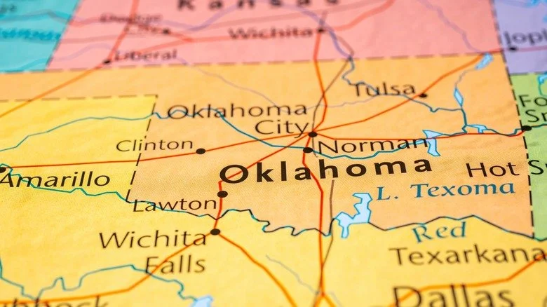 Carte de l'Oklahoma
