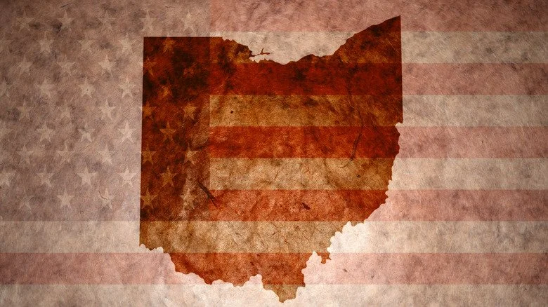 Carte de l'État de l'Ohio