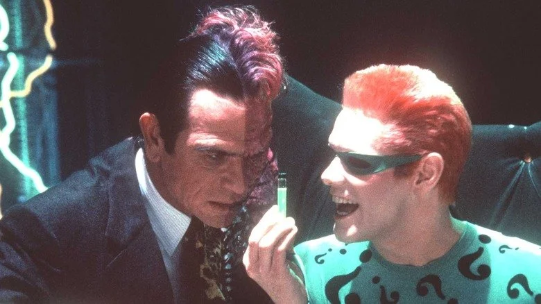 Tommy Lee Jones et Jim Carrey dans Batman Forever