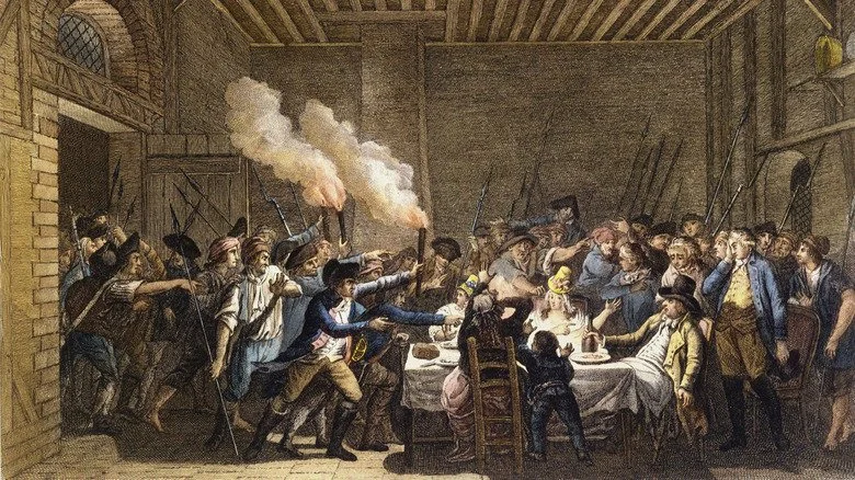 Louis XVI et Marie-Antoinette capturés à Varennes