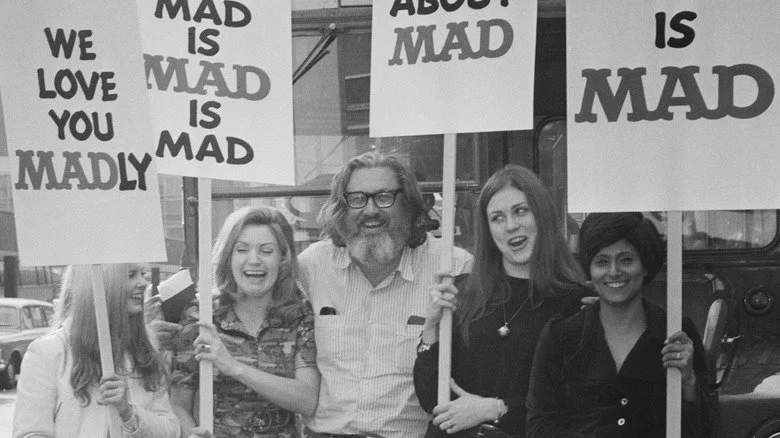 William Gaines à Londres avec des fans