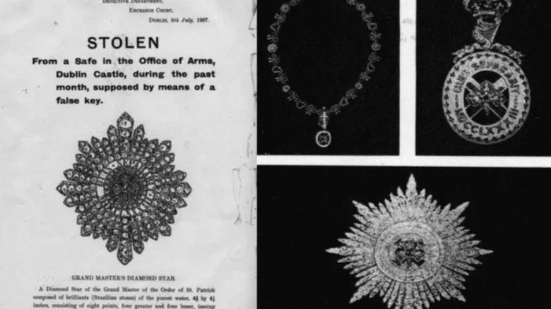 Affiche de recherche pour les joyaux de la couronne d'Irlande