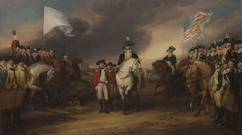 Général Cornwallis se rendant à George Washington