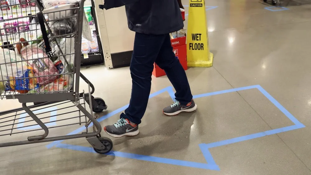 Distanciation sociale lors des courses